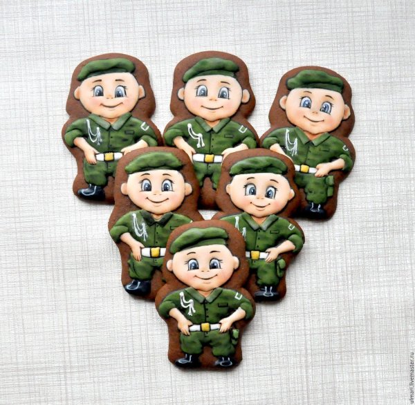 Для пряников на 23 февраля прикольные