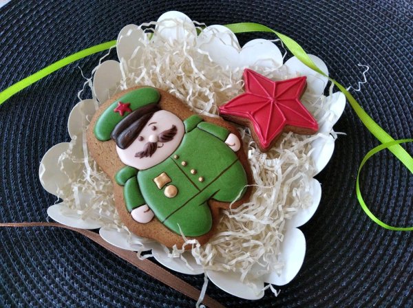 Для пряников на 23 февраля прикольные