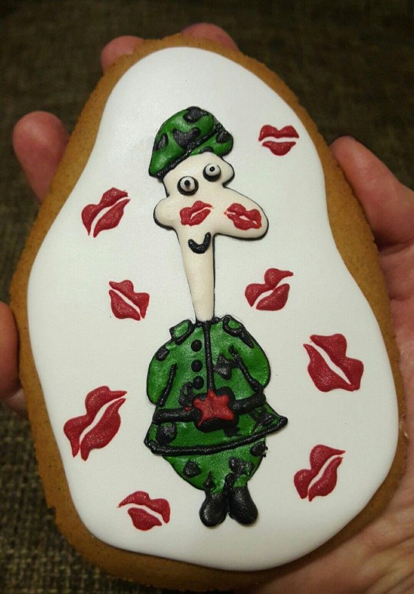 Для пряников на 23 февраля прикольные