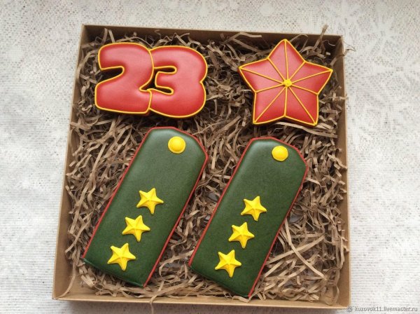 Для пряников на 23 февраля прикольные