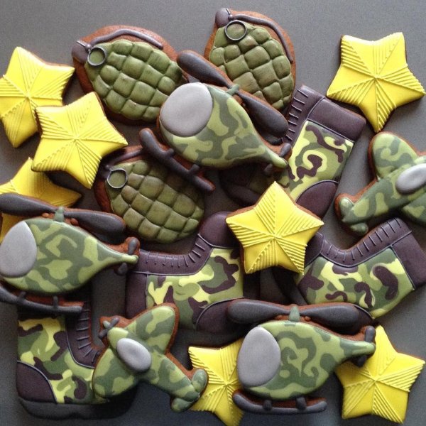 Для пряников на 23 февраля прикольные