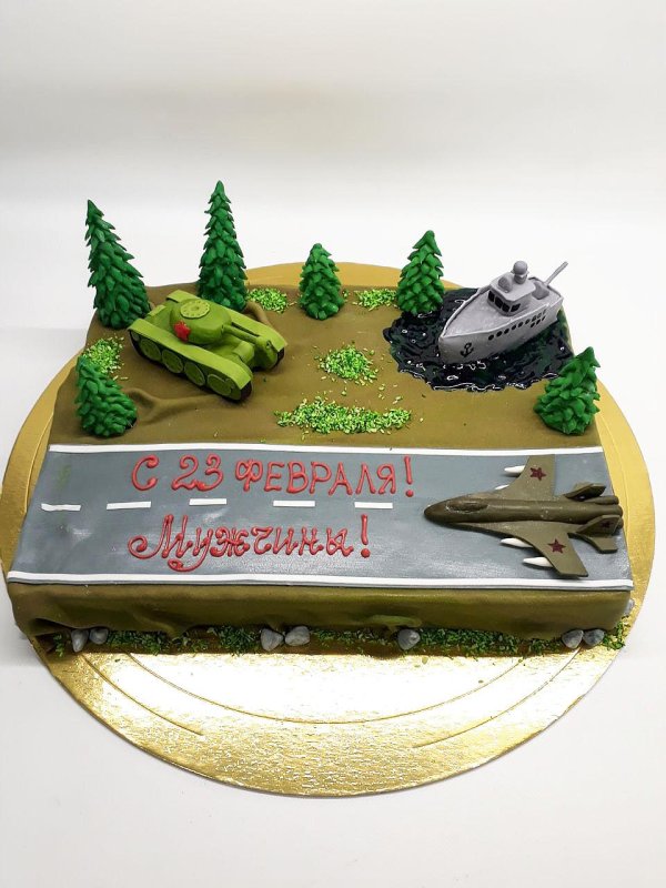 Торты на 23 февраля