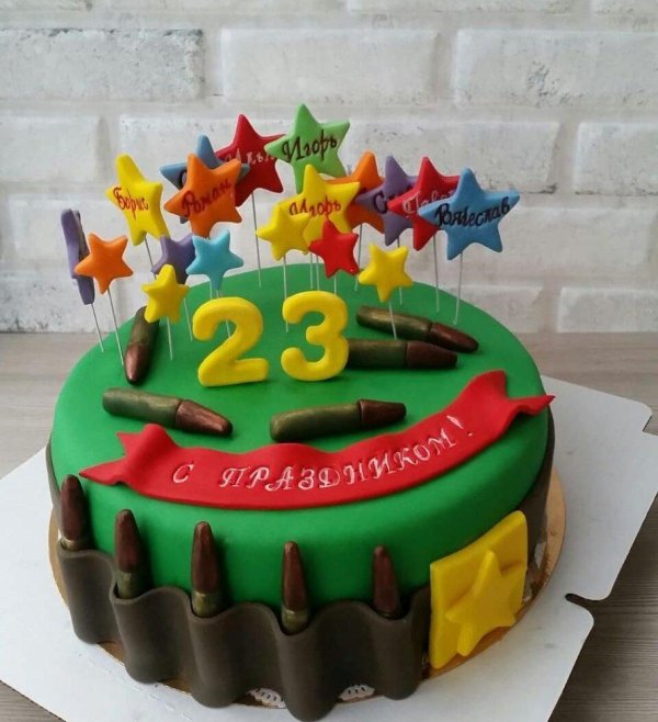 Торты на 23 февраля