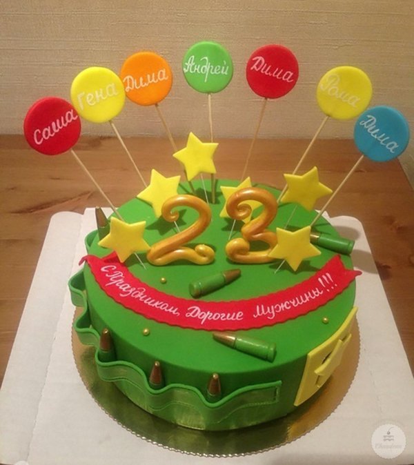 Торты на 23 февраля