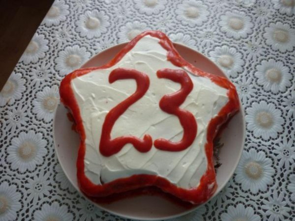 Торты на 23 февраля