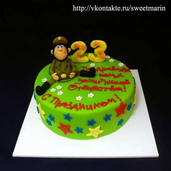 Торты на 23 февраля