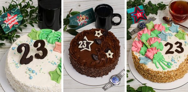Торты на 23 февраля
