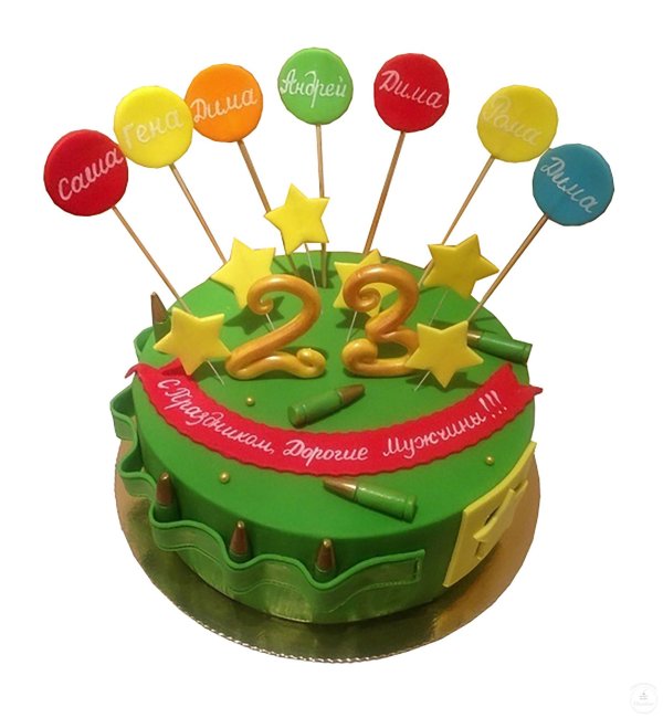 Торты на 23 февраля