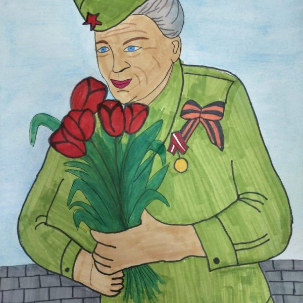 На 23 февраля красками