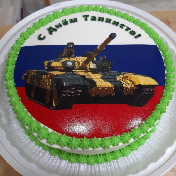 На 23 февраля для торта