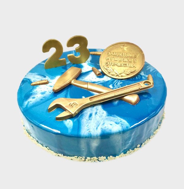 На 23 февраля для торта