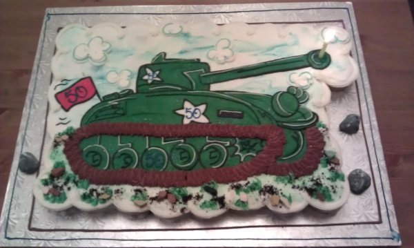 На 23 февраля для торта