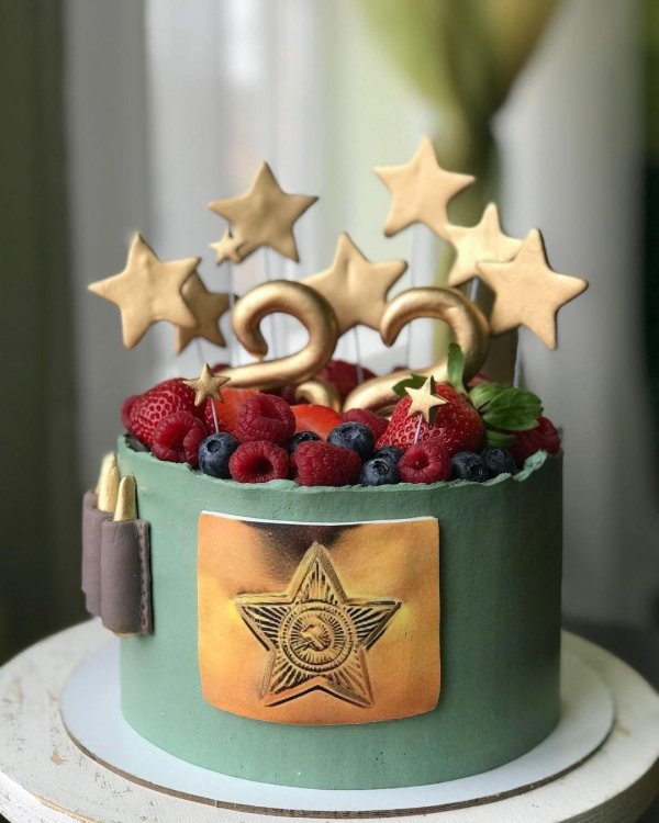 На 23 февраля для торта