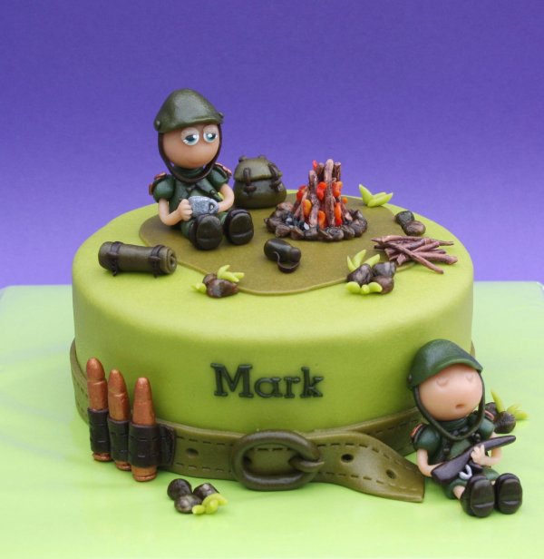 На 23 февраля для торта