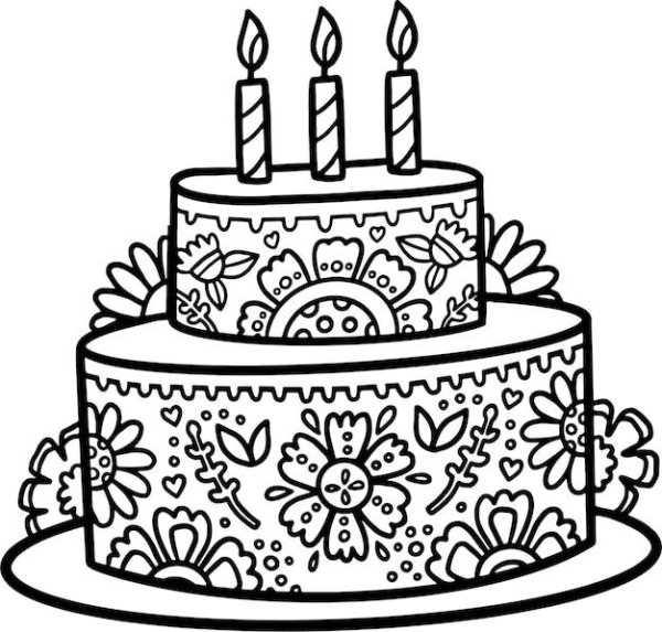 На 23 февраля для торта