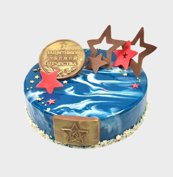 На 23 февраля для торта