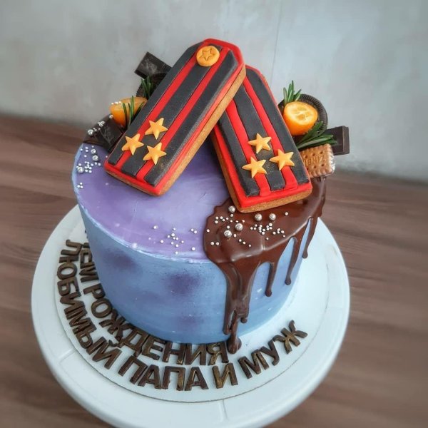 На 23 февраля для торта