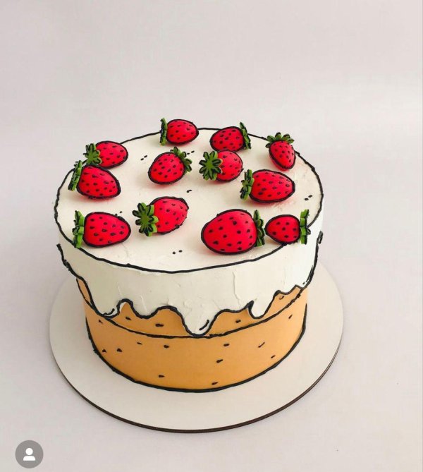 На 23 февраля для торта