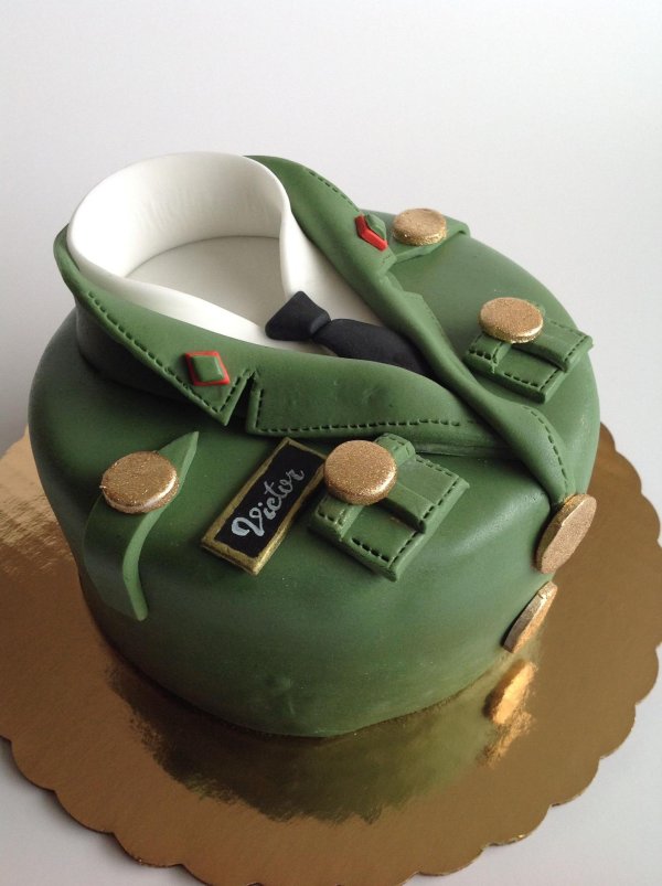 На 23 февраля для торта