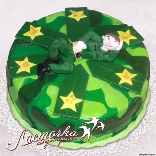 На 23 февраля для торта