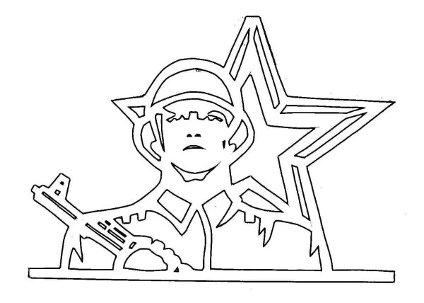 На окно к 23 февраля