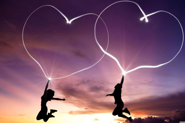 романтические сердечки