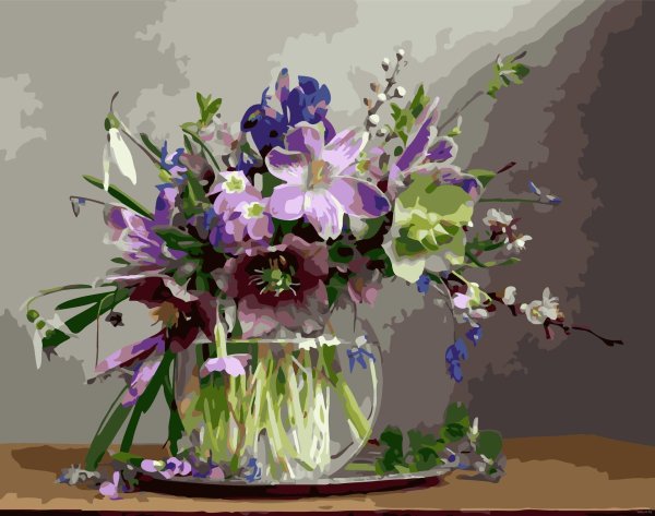 букет весенних цветов