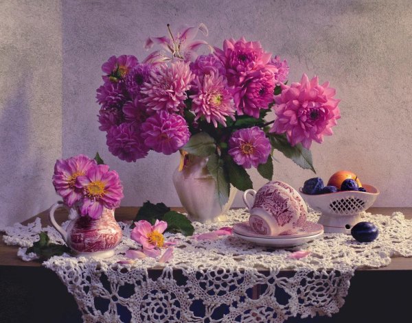 георгины фотонатюрморты