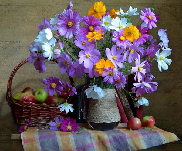 цветы букет полевые