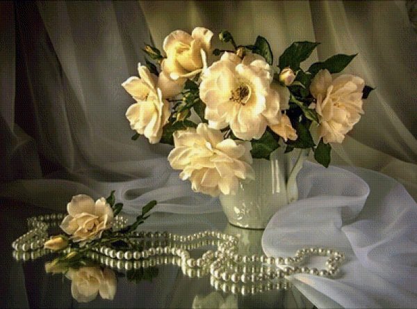 розы и жемчуг