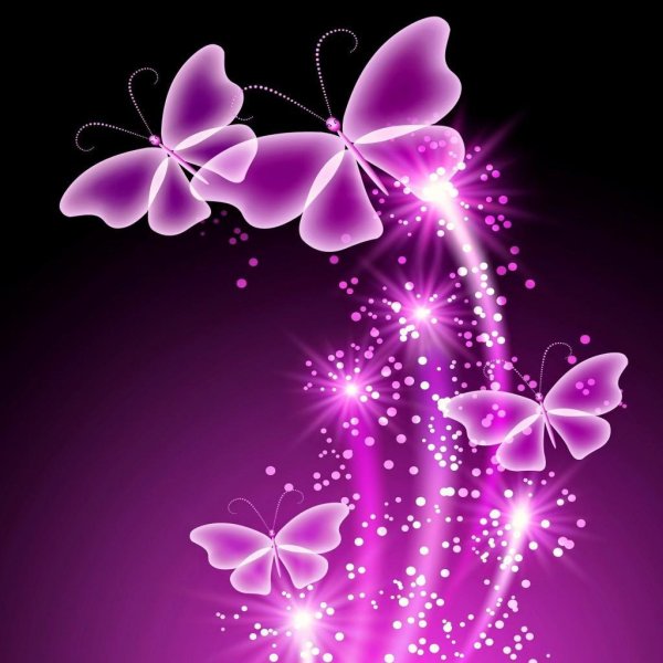 сиреневая бабочка