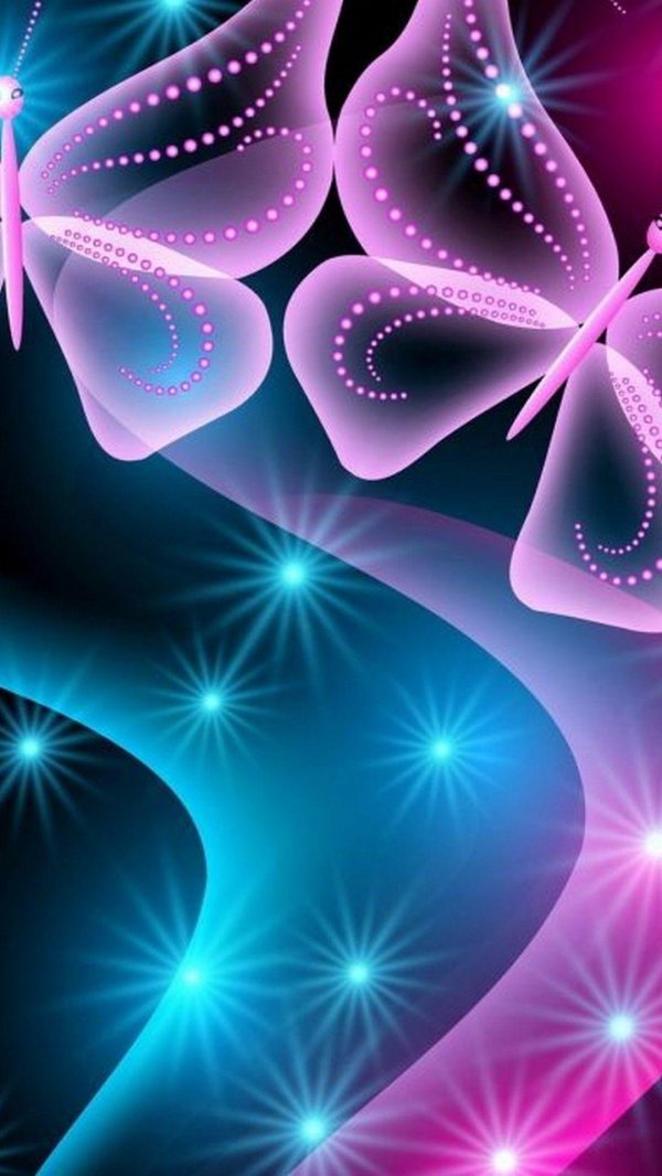 бабочка светящаяся