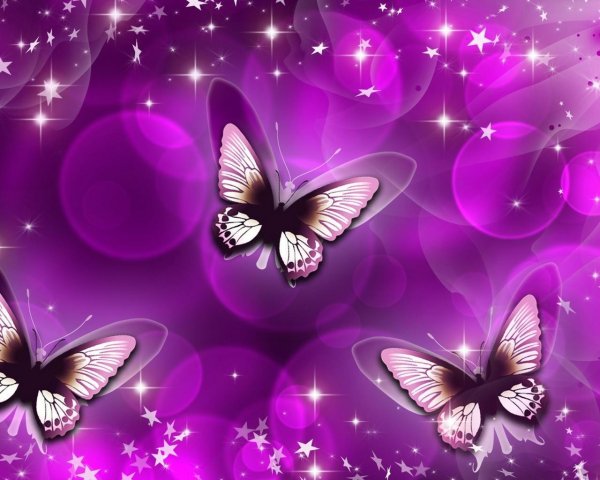 красивый фон с бабочками