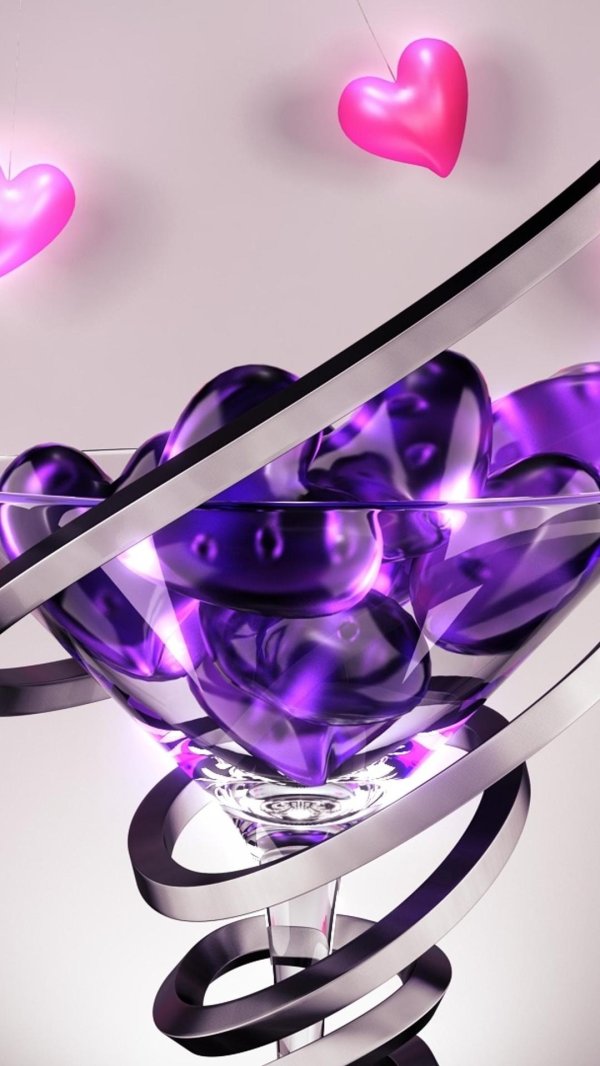 фиолетовое сердце