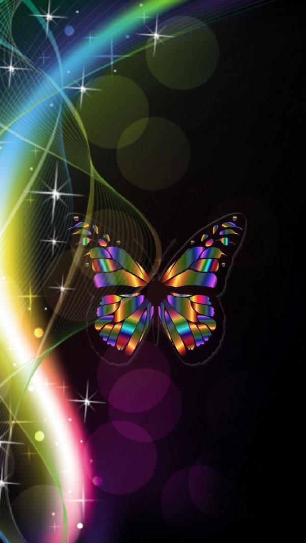 радужные бабочки