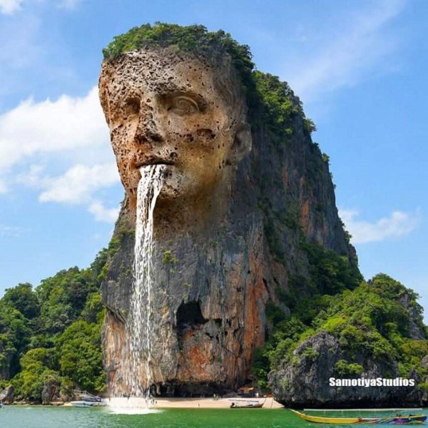 скала  слон острова хеймаэй