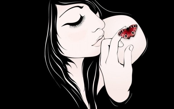 девушки рисунки