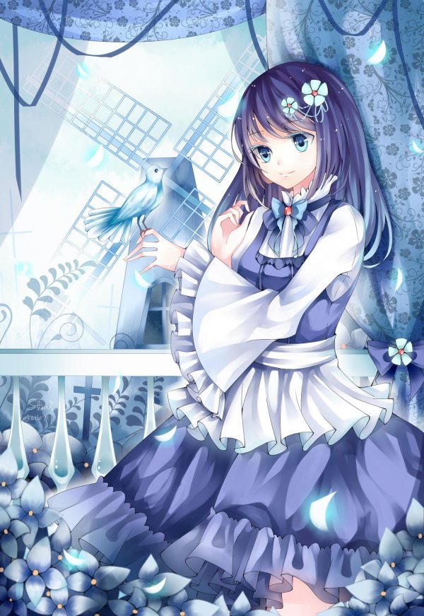 аниме девушки милые