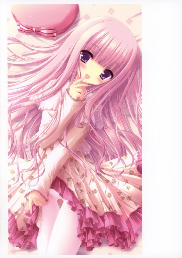 аниме розовая