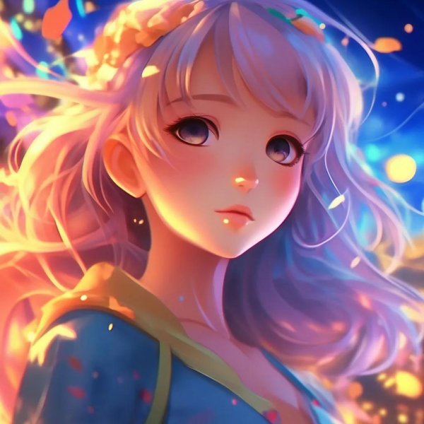 аниме цветные