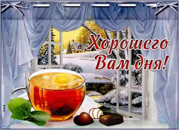 доброе зимнее утро и хорошего дня