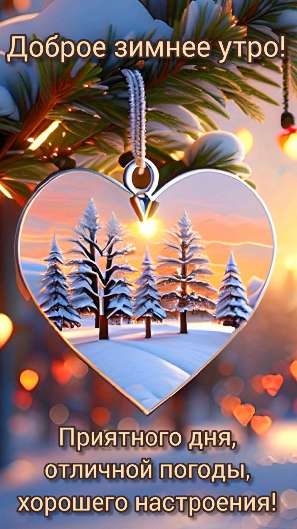 добрая зимнее утро