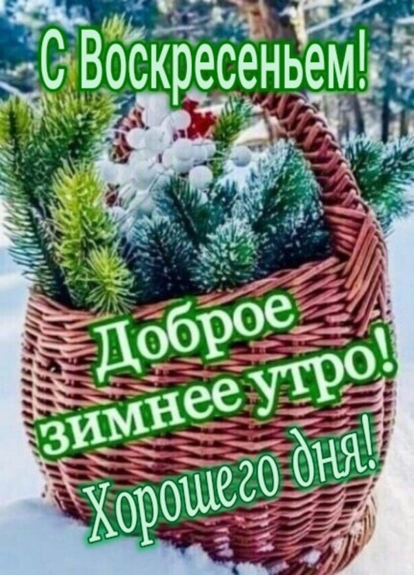 доброе зимнее утречко
