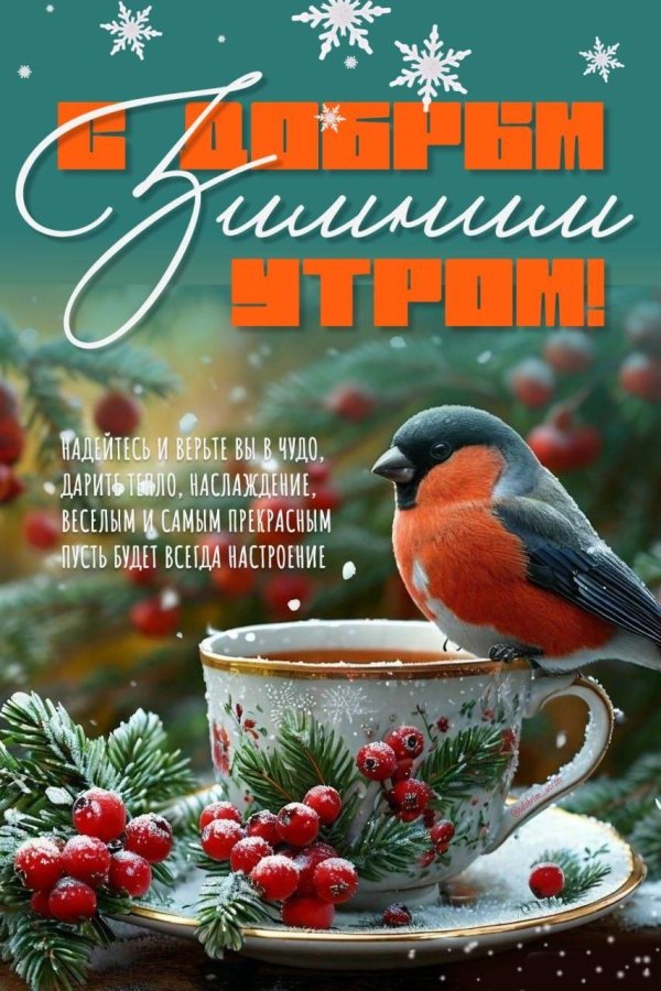 доброго утра зимой
