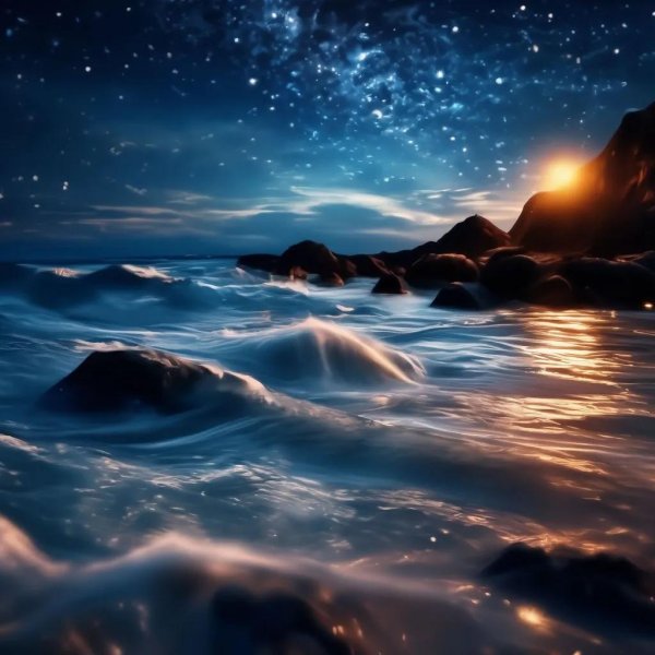 ночное море