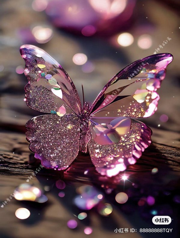 glitter butterfly