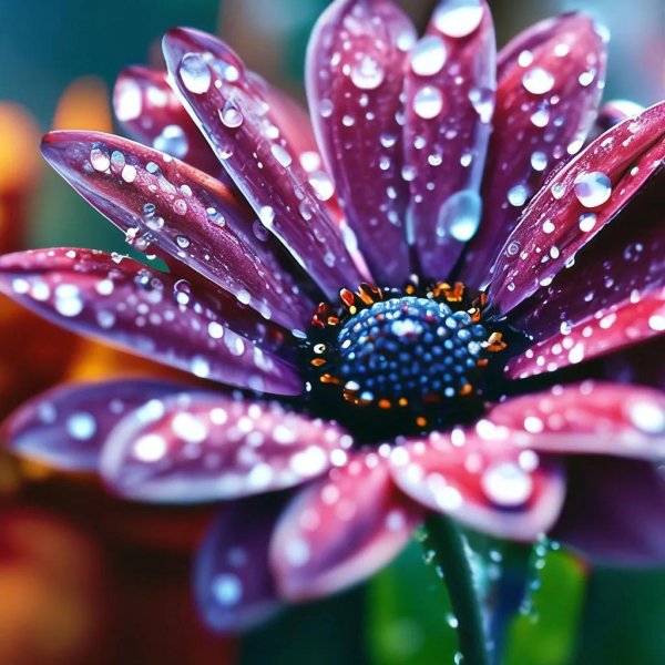 роса на цветке