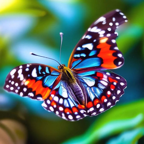 яркая бабочка