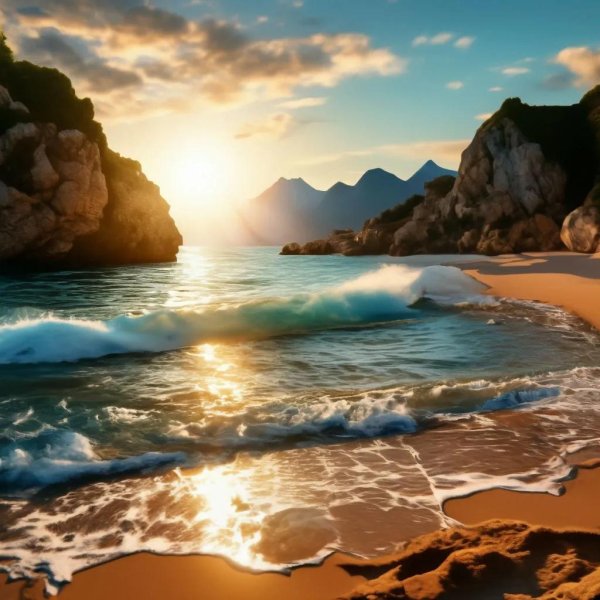 красивое море