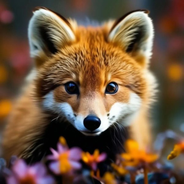 маленькие лисята